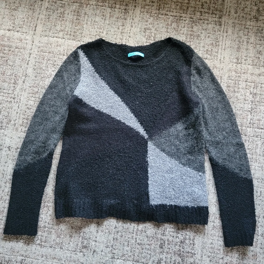 Alice +‎ Olivia Colorblock Pullover Sweater Size Small